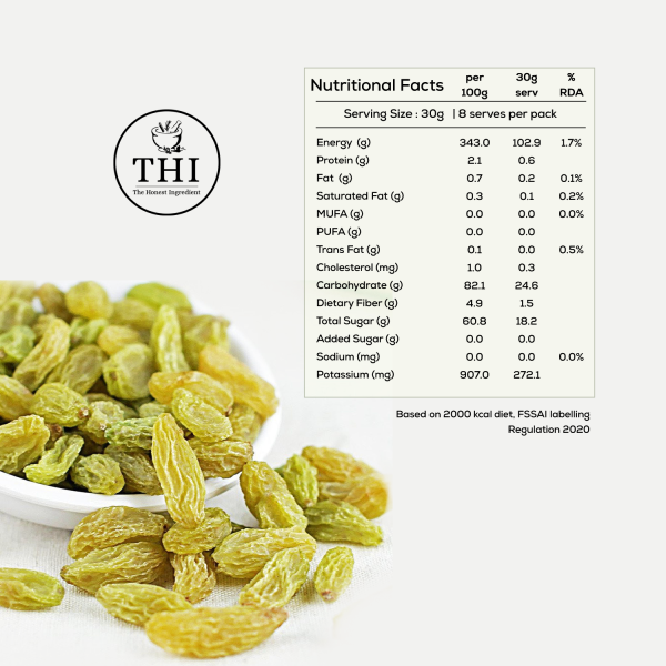 THI 100% Natural Green Raisins - Image 3