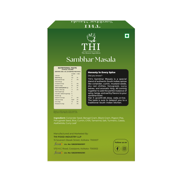 THI Sambhar Masala Box - 100g - Image 2