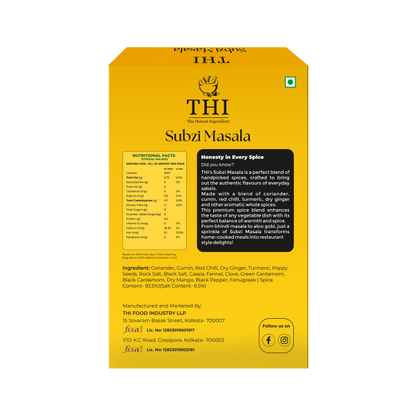 THI Sabzi Masala Box - 100g - Image 2