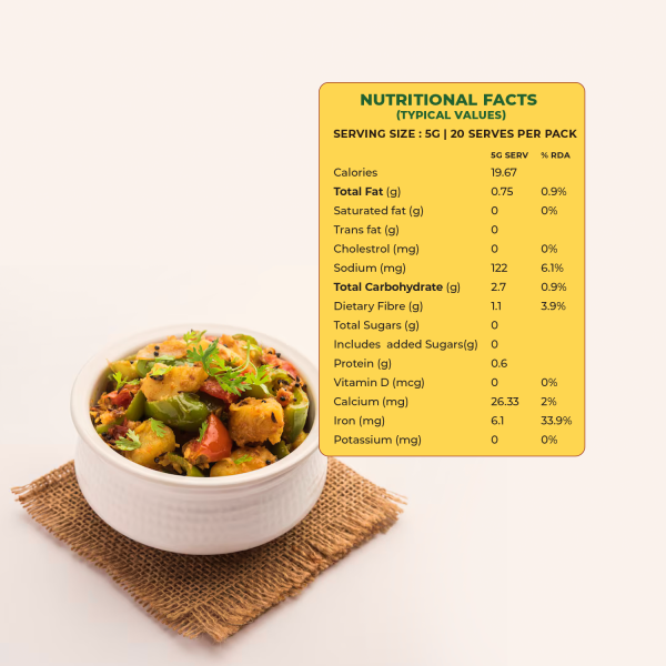 THI Sabzi Masala Box - 100g - Image 4