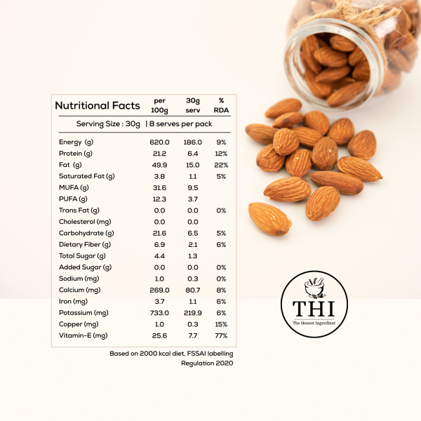 THI 100% Natural California Almonds - Image 3