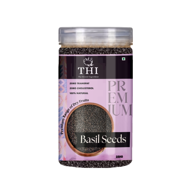 THI 100% Natural Basil Seeds Jar