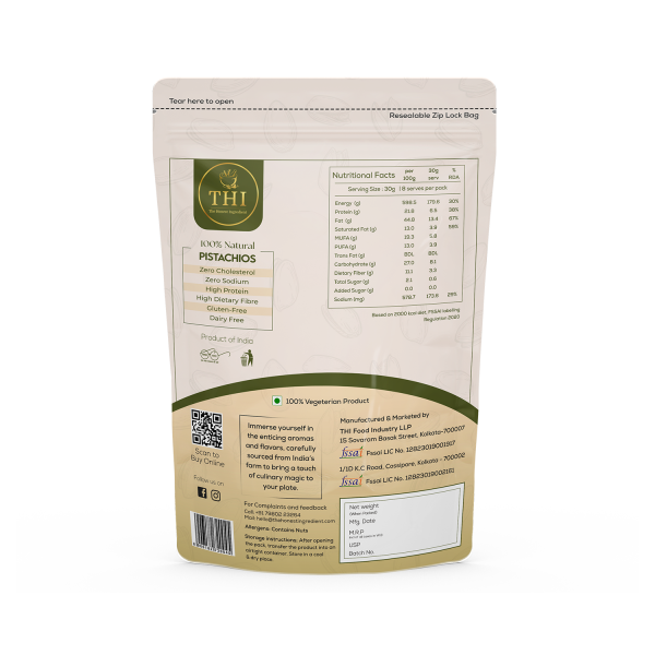 THI 100% Natural Salted Pistachios 250g Standee - Image 2