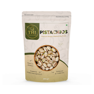 THI 100% Natural Salted Pistachios 250g Standee