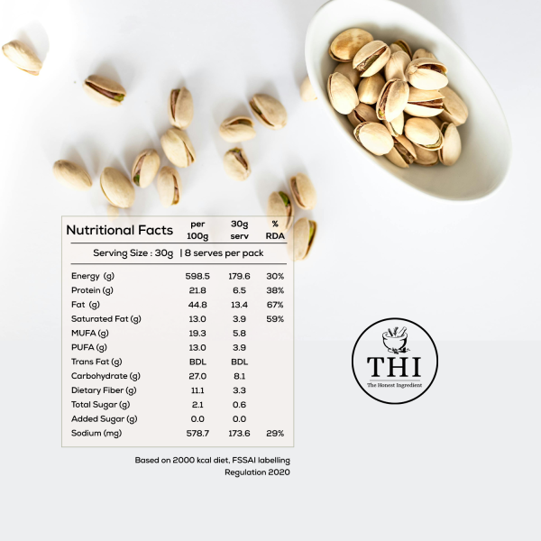 THI 100% Natural Salted Pistachios 250g Standee - Image 5