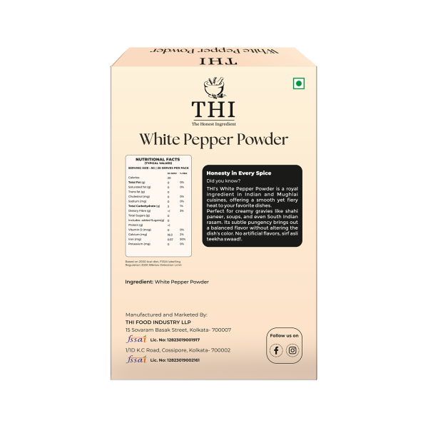 THI White Pepper Powder 100g - Image 2