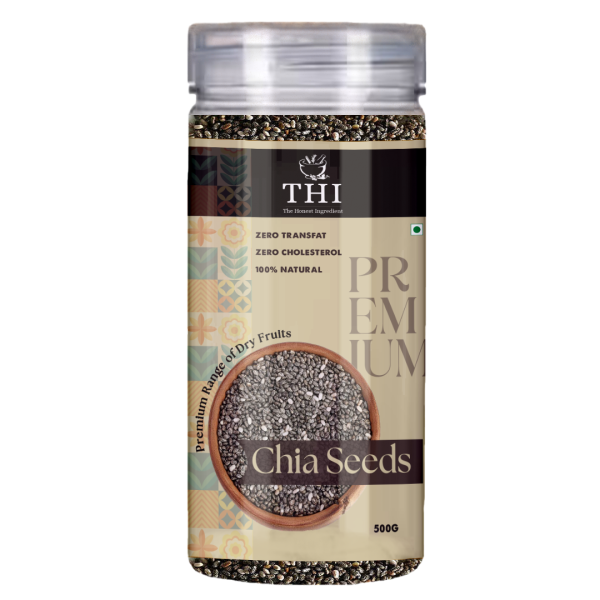 THI 100% Natural Chia Seeds Jar