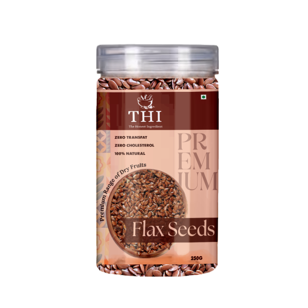 THI 100% Natural Flax Seeds Jar